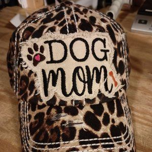 DOG MOM Embroidered Baseball Cap Vintage Distressed Hat, Distressed Ball Cap